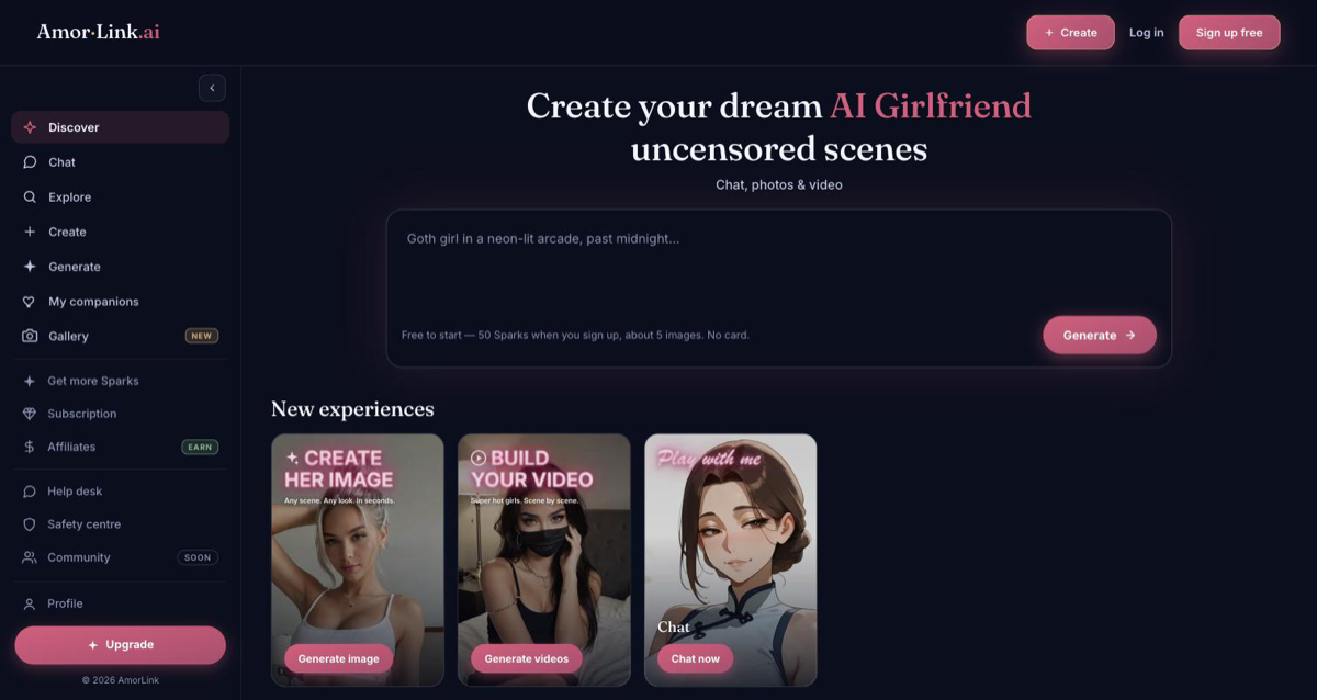 AmorLink AI interface