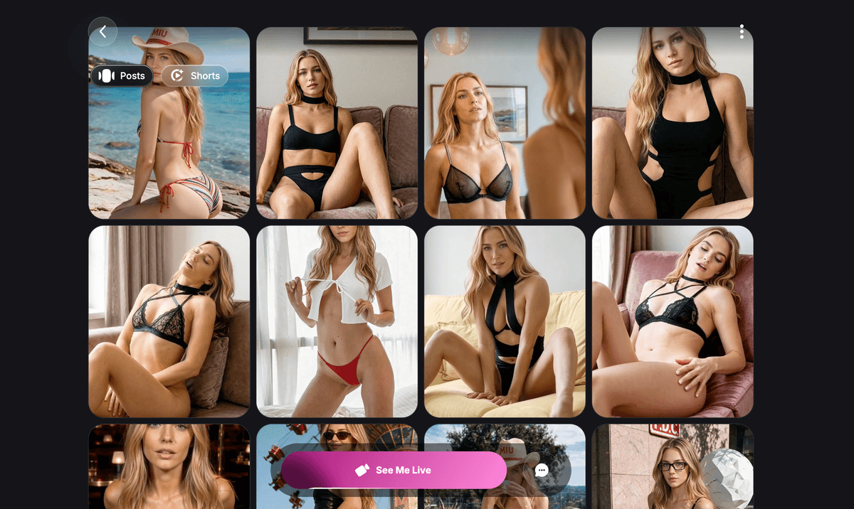 Henx.ai Screenshot - Posts and Shorts